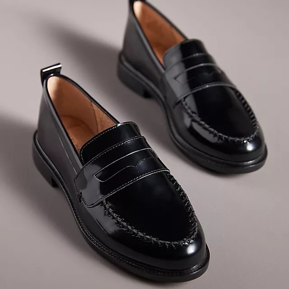 Kelsi Dagger Shoes - KELSI DAGGER Brooklyn Lens Black Patent Leather Loafer Sz 8W